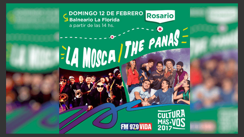 La Mosca y The Panas, las bandas estrellas invitadas a Cultura Más Vos. 