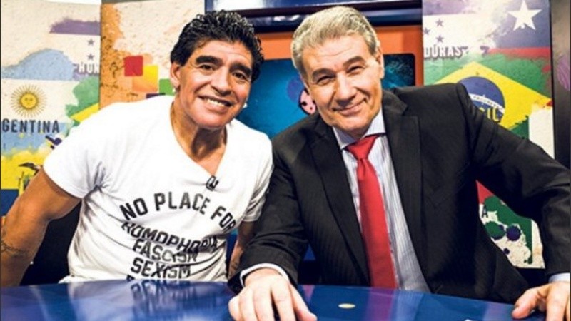 Una dupla mágica: Diego Maradona y Víctor Hugo Morales