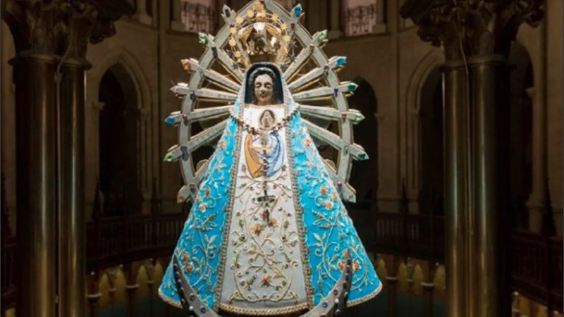 Imagen de la Virgen de Luján patrona de la Policía Federal Argentina
