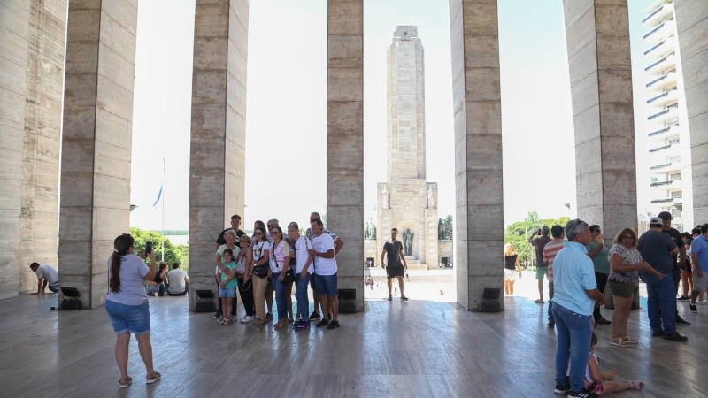 El Monumento es un lugar obligado para los turistas que llegan a Rosario.