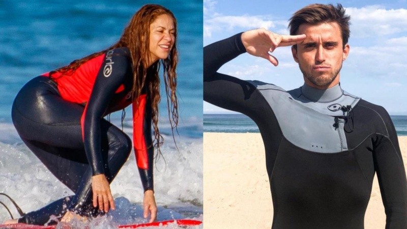 La colombiana y el joven se conocen hace varios años, en el 2020 él le dio clases de surf.