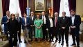 Cecilia Moreau con el ex presidente Rodríguez Zapatero: compromiso amplio con la democracia y los derechos humanos