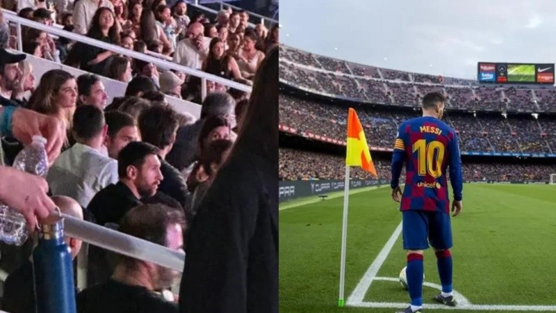 Messi estuvo en Barcelona para ver a Coldplay.