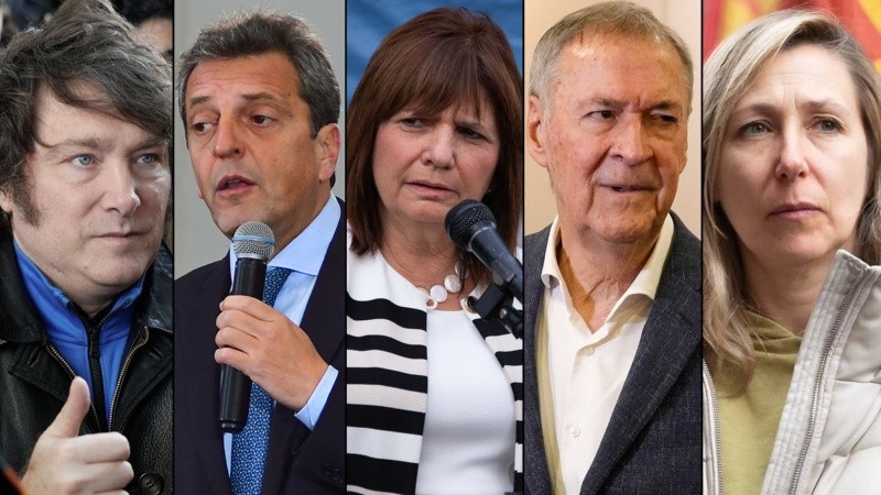 Cinco candidatos para Presidente en las elecciones generales de este domingo.