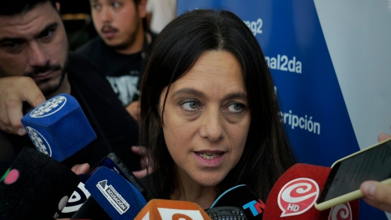 La fiscal Gisela Paolicelli, a cargo de la investigación por el crimen del subinspector Leoncio Bermúdez.
