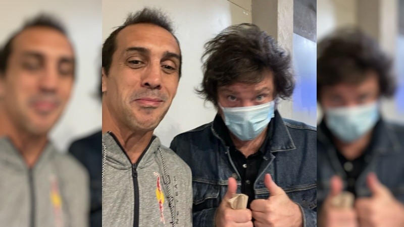 José Chatruc, en una foto que se tomó con Javier Milei antes de asumir la presidencia y que republicó el 10 de diciembre de 2023.