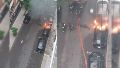 Susto en el centro de Rosario: se prendió fuego un auto