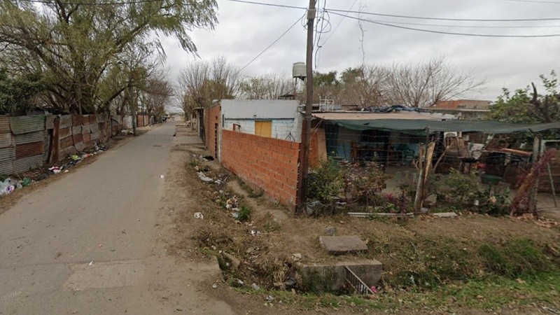 La zona de Felipe Moré y Cisnero, en donde fue hallado el cuerpo.