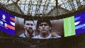 Messi y Maradona: la impactante imagen con la que el estadio recibió a Argentina y el color de los hinchas