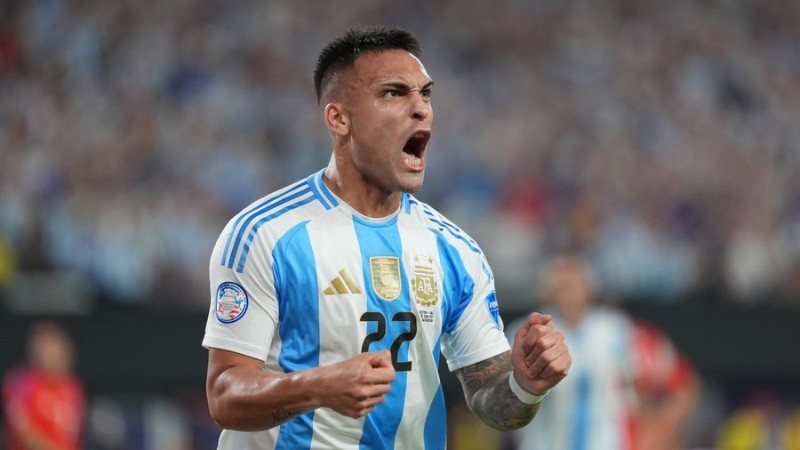 Lautaro le dio el triunfo al elenco de Scaloni