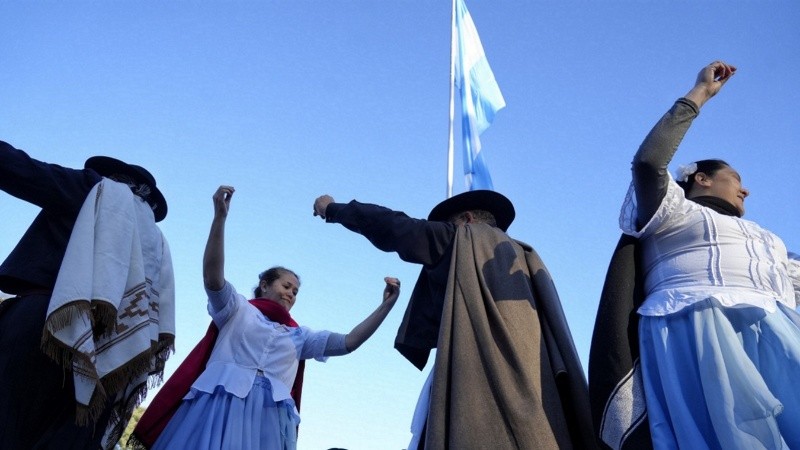 La celebración del Día de la Independencia en Rosario.