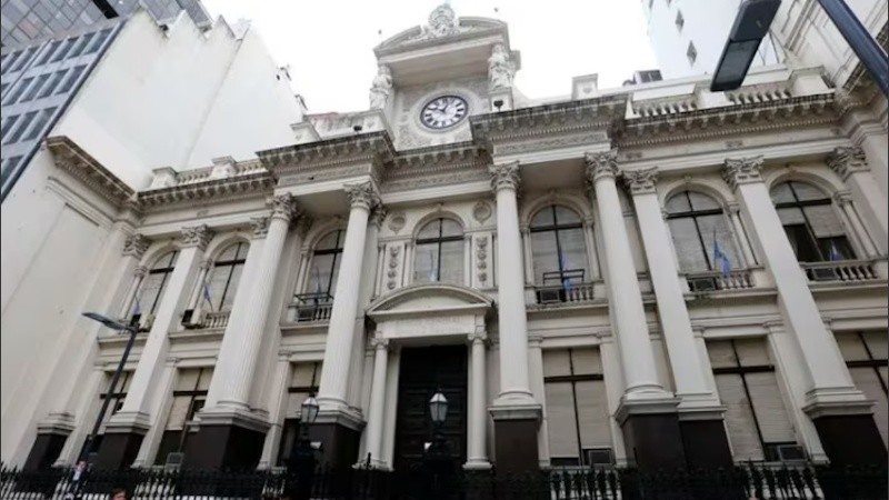 El edificio del Banco Central de la República Argentina.