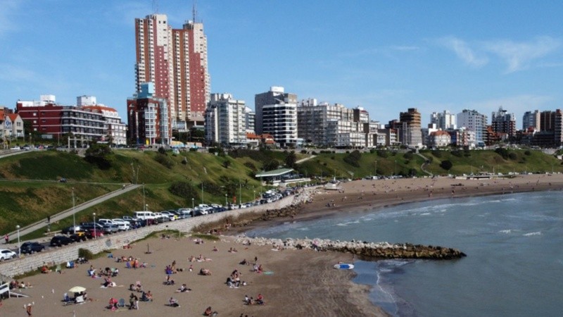 Mar del Plata, una de las ciudades elegidas por los turistas.