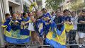 Locura en el centro de la ciudad por la llegada de Boca, en la previa del partido de Copa Argentina