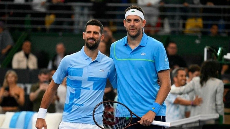 Delpo y Nole dieron un show lleno de sorpresas en Parque Roca.