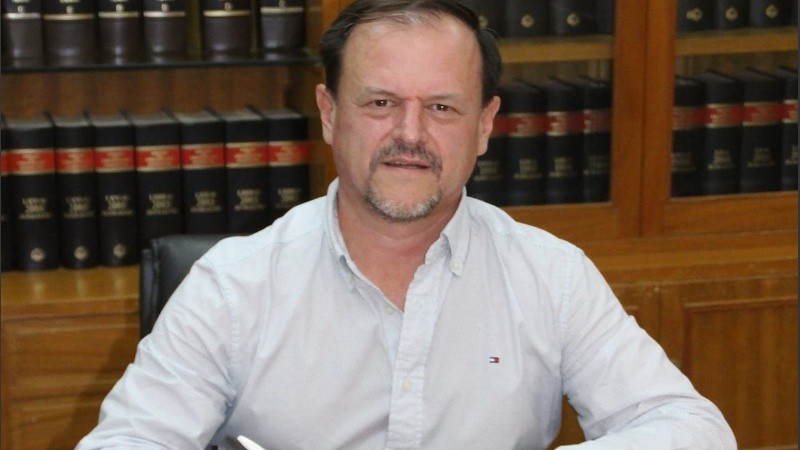 Sergio Aladio, secretario general del Sindicato de Camioneros de la Provincia de Santa Fe.