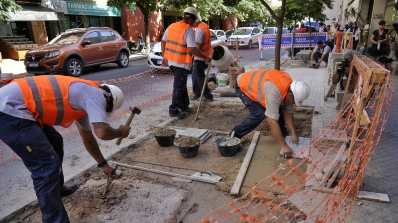 Las acciones comenzaron con reparaciones en el centro de la ciudad.