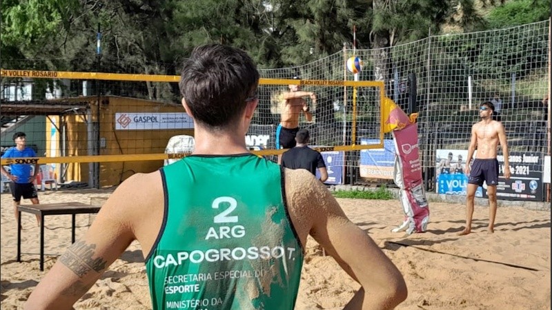 Entrenamiento bajo el sol de enero.